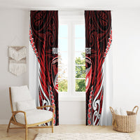 Counties Manukau 2026 Rugby Custom Window Curtain NZ Maori Silver Fern