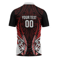 Counties Manukau 2026 Rugby Custom Zipper Polo Shirt NZ Maori Silver Fern LT14 - Polynesian Pride