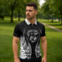 Hawke's Bay 2026 Rugby Custom Zipper Polo Shirt NZ Maori Silver Fern