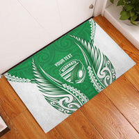 Manawatu 2026 Rugby Custom Rubber Doormat NZ Maori Silver Fern