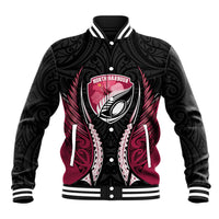 North Harbour 2026 Rugby Custom Baseball Jacket NZ Maori Silver Fern