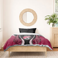 North Harbour 2026 Rugby Custom Bedding Set NZ Maori Silver Fern