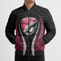North Harbour 2026 Rugby Custom Bomber Puffer Jacket NZ Maori Silver Fern