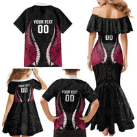 North Harbour 2026 Rugby Custom Family Matching Mermaid Dress and Hawaiian Shirt NZ Maori Silver Fern LT14 - Polynesian Pride