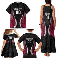 North Harbour 2026 Rugby Custom Family Matching Tank Maxi Dress and Hawaiian Shirt NZ Maori Silver Fern LT14 - Polynesian Pride