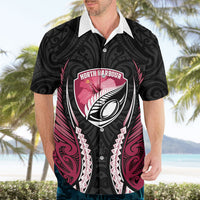 North Harbour 2026 Rugby Custom Hawaiian Shirt NZ Maori Silver Fern