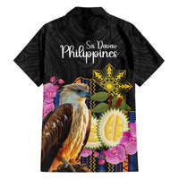 Kadayawan Philippines Family Matching Off Shoulder Short Dress and Hawaiian Shirt Filipino Eagle Happy 39th Anniversary LT14 - Polynesian Pride