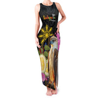 Kadayawan Philippines Family Matching Tank Maxi Dress and Hawaiian Shirt Filipino Eagle Happy 39th Anniversary LT14 Mom's Dress Black - Polynesian Pride