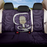 Purple New Zealand Eel Back Car Seat Cover Aotearoa Maori Tuna With Kotiate Weapon LT14 One Size Purple - Polynesian Pride