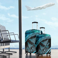 New Zealand Stingray Luggage Cover Aotearoa Whai With Maori Paua Shell