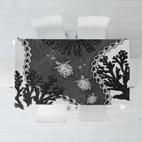 Black Coral Hawaii Tablecloth Ekaha Ku Moana Honu Sea Turtle