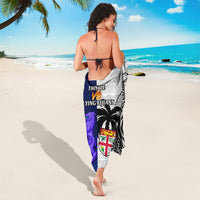 Fiji And Scotland Rugby Sarong Fijian Tapa Pattern With Thistle LT14 - Polynesian Pride