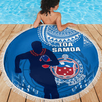 Samoa Rugby Beach Blanket Pacific 2023 Go Toa Samoa LT14 - Wonder Print Shop