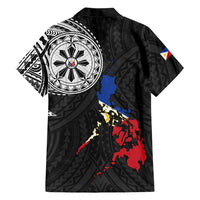 Philippines Strong Family Matching Tank Maxi Dress and Hawaiian Shirt Filipino Map Polynesian Tattoo LT14 - Polynesian Pride