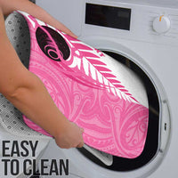 New Zealand Lawn Bowls Breast Cancer Custom Bathroom Set Aotearoa Maori Silver Fern Pink Ribbon LT14 - Polynesian Pride