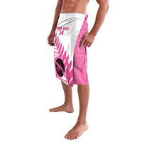 New Zealand Lawn Bowls Breast Cancer Custom Lavalava Aotearoa Maori Silver Fern Pink Ribbon LT14 - Polynesian Pride