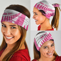 New Zealand Lawn Bowls Breast Cancer Custom Neck Gaiter Aotearoa Maori Silver Fern Pink Ribbon LT14 - Polynesian Pride