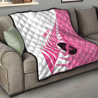 New Zealand Lawn Bowls Breast Cancer Custom Quilt Aotearoa Maori Silver Fern Pink Ribbon LT14 - Polynesian Pride