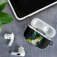 Sulphur-crested Cockatoo New Zealand AirPods Case Paua Shell Aotearoa Maori Tropical Flowers LT14 - Polynesian Pride