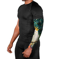 Sulphur-crested Cockatoo New Zealand Arm Sleeves Paua Shell Aotearoa Maori Tropical Flowers LT14 - Polynesian Pride