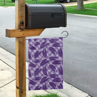 Purple Hawaii Kalo Palaka Motifs Garden Flag Hawaiian Taro Leaves Elegant Vibes LT14 - Polynesian Pride