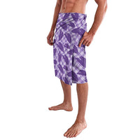 Purple Hawaii Kalo Palaka Motifs Lavalava Hawaiian Taro Leaves Elegant Vibes LT14 - Polynesian Pride