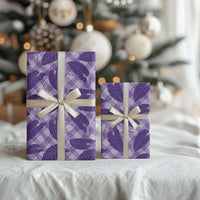 Purple Hawaii Kalo Palaka Motifs Wrapping Paper Hawaiian Taro Leaves Elegant Vibes LT14 - Polynesian Pride