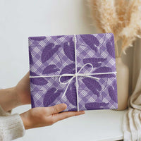 Purple Hawaii Kalo Palaka Motifs Wrapping Paper Hawaiian Taro Leaves Elegant Vibes LT14 - Polynesian Pride