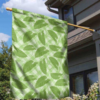 Green Hawaii Kalo Palaka Motifs Garden Flag Hawaiian Taro Leaves Elegant Vibes LT14 - Polynesian Pride