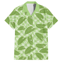 Green Hawaii Kalo Palaka Motifs Hawaiian Shirt Hawaiian Taro Leaves Elegant Vibes LT14 Green - Polynesian Pride