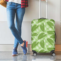 Green Hawaii Kalo Palaka Motifs Luggage Cover Hawaiian Taro Leaves Elegant Vibes LT14 - Polynesian Pride