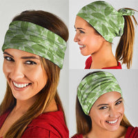 Green Hawaii Kalo Palaka Motifs Neck Gaiter Hawaiian Taro Leaves Elegant Vibes LT14 - Polynesian Pride