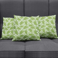 Green Hawaii Kalo Palaka Motifs Pillow Cover Hawaiian Taro Leaves Elegant Vibes LT14 - Polynesian Pride