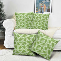 Green Hawaii Kalo Palaka Motifs Pillow Cover Hawaiian Taro Leaves Elegant Vibes LT14 - Polynesian Pride