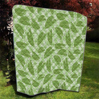 Green Hawaii Kalo Palaka Motifs Quilt Hawaiian Taro Leaves Elegant Vibes LT14 - Polynesian Pride