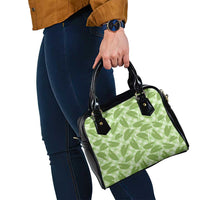 Green Hawaii Kalo Palaka Motifs Shoulder Handbag Hawaiian Taro Leaves Elegant Vibes LT14 - Polynesian Pride
