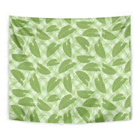 Green Hawaii Kalo Palaka Motifs Tapestry Hawaiian Taro Leaves Elegant Vibes LT14 - Polynesian Pride