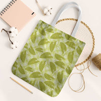 Lime Green Hawaii Kalo Palaka Motifs Tote Bag Hawaiian Taro Leaves Elegant Vibes LT14 White Strap One Size Lime Green - Polynesian Pride