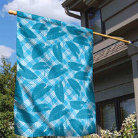 Blue Hawaii Kalo Palaka Motifs Garden Flag Hawaiian Taro Leaves Elegant Vibes LT14 - Polynesian Pride