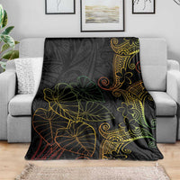 Aloha Hawaii Kalo Blanket Reggae Taro Polynesian Pattern - Polynesian Pride