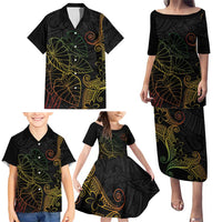Aloha Hawaii Kalo Family Matching Puletasi and Hawaiian Shirt Reggae Taro Polynesian Pattern LT14 - Polynesian Pride
