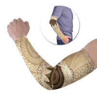 Tonga Skink Kava Bowl Arm Sleeves Vintage Tongan Ngatu Pattern