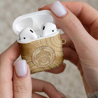 Tonga Ngatu Turtle AirPods Case Vintage Tongan Tapa Cloth
