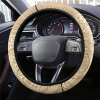Tonga Ngatu Turtle Steering Wheel Cover Vintage Tongan Tapa Cloth
