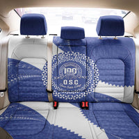 Queen Salote College 100th Anniversary Personalized Back Car Seat Cover Est 1926 Kolisi Fefine Tongan Ngatu Pattern LT14 - Polynesian Pride