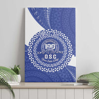 Queen Salote College 100th Anniversary Personalized Canvas Wall Art Est 1926 Kolisi Fefine Tongan Ngatu Pattern