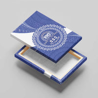 Queen Salote College 100th Anniversary Personalized Canvas Wall Art Est 1926 Kolisi Fefine Tongan Ngatu Pattern