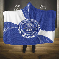 Queen Salote College 100th Anniversary Personalized Hooded Blanket Est 1926 Kolisi Fefine Tongan Ngatu Pattern