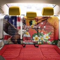 Personalised United States And Papua New Guinea Back Car Seat Cover USA Eagle With PNG Bird Of Paradise LT14 - Polynesian Pride