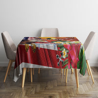 Personalised United States And Papua New Guinea Tablecloth USA Eagle With PNG Bird Of Paradise LT14 - Polynesian Pride